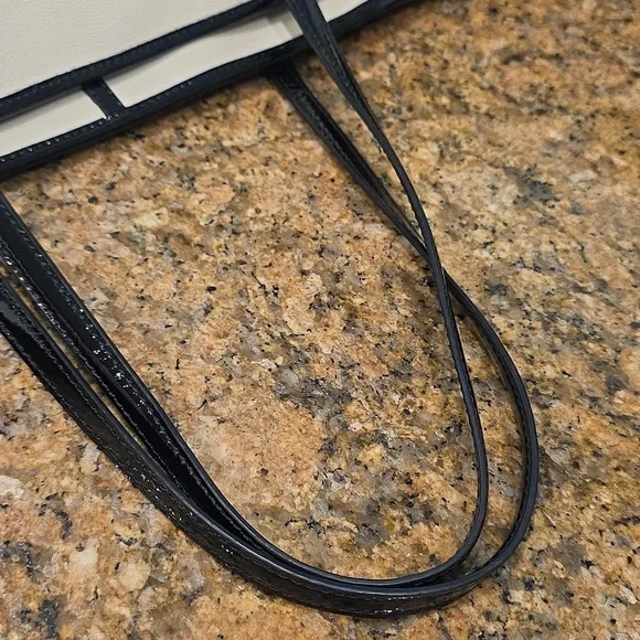 Kate Spade Black and White Striped Tote Bag - Picture 13 of 14